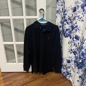 Polo by Ralph Lauren Men's Black Polo with Red Logo